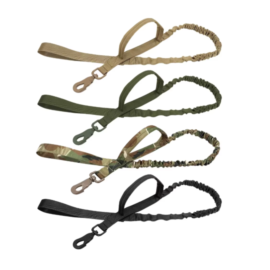 Tactical No-Pull Dual-Control Bungee Leash