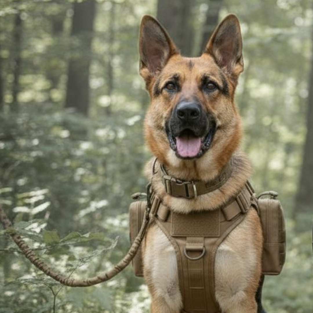 Tactical No-Pull Dual-Control Bungee Leash
