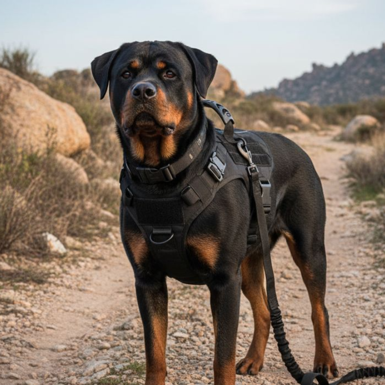 3-in-1 No-Pull Tactical Harness, Collar and Bungee Leash Set