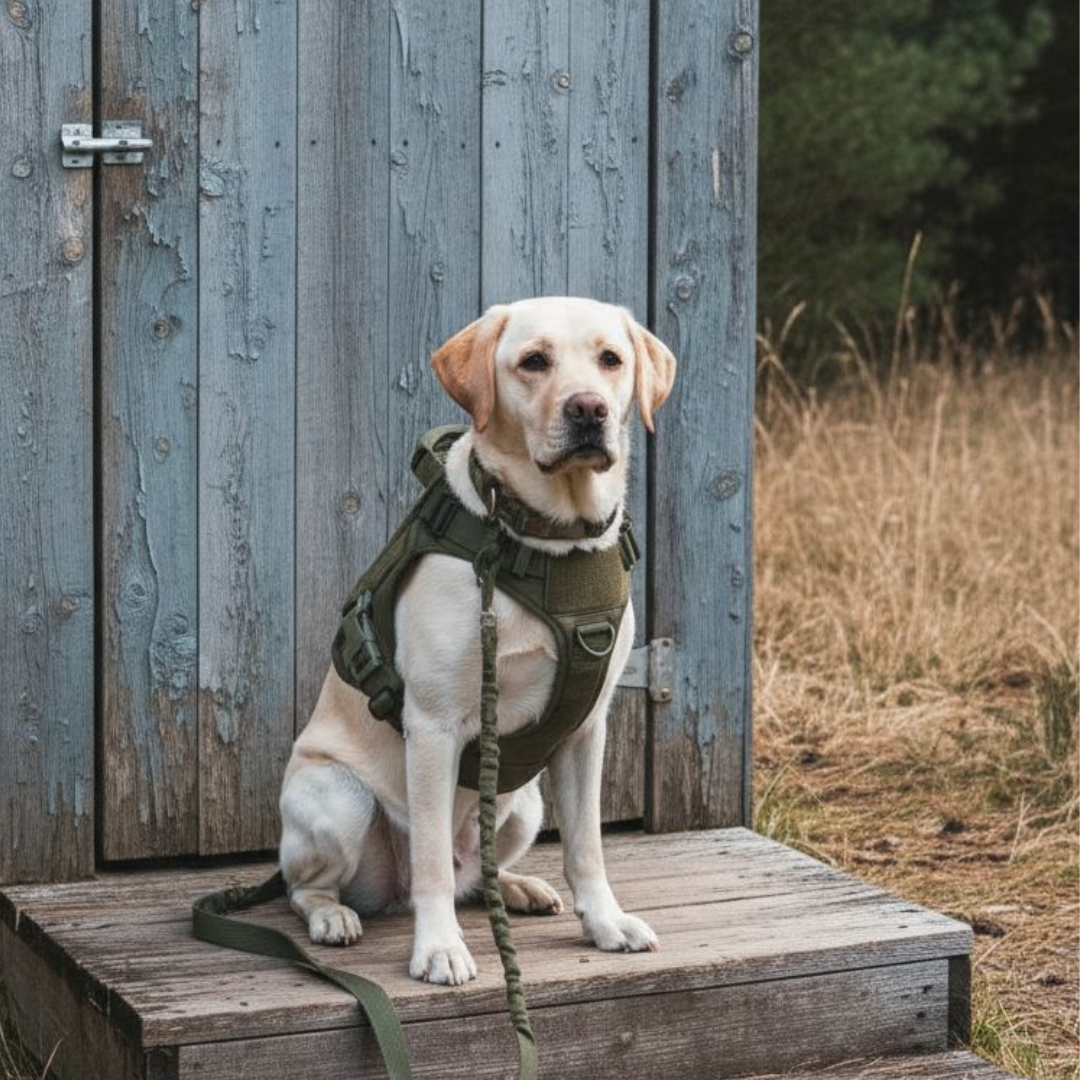 3-in-1 No-Pull Tactical Harness, Collar and Bungee Leash Set