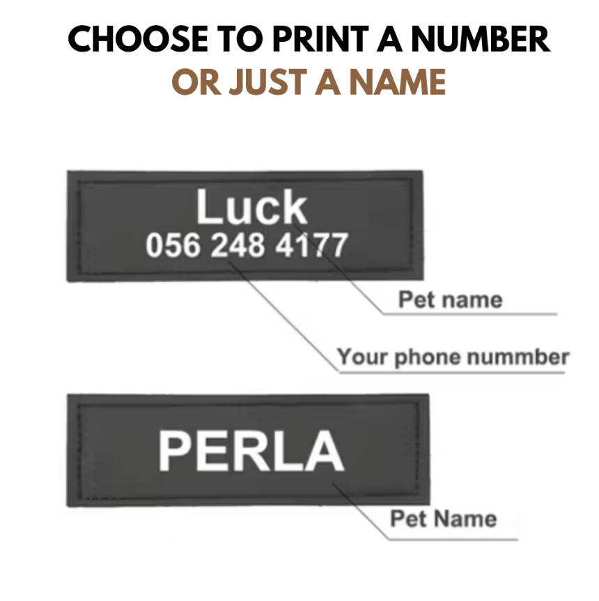 Personalized Name and Number Tactical Patch