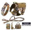 6-in-1 Full Tactical Set- Harness, collar, leash and MOLLE pouches