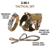 3-in-1 No-Pull Tactical Harness, Collar and Bungee Leash Set